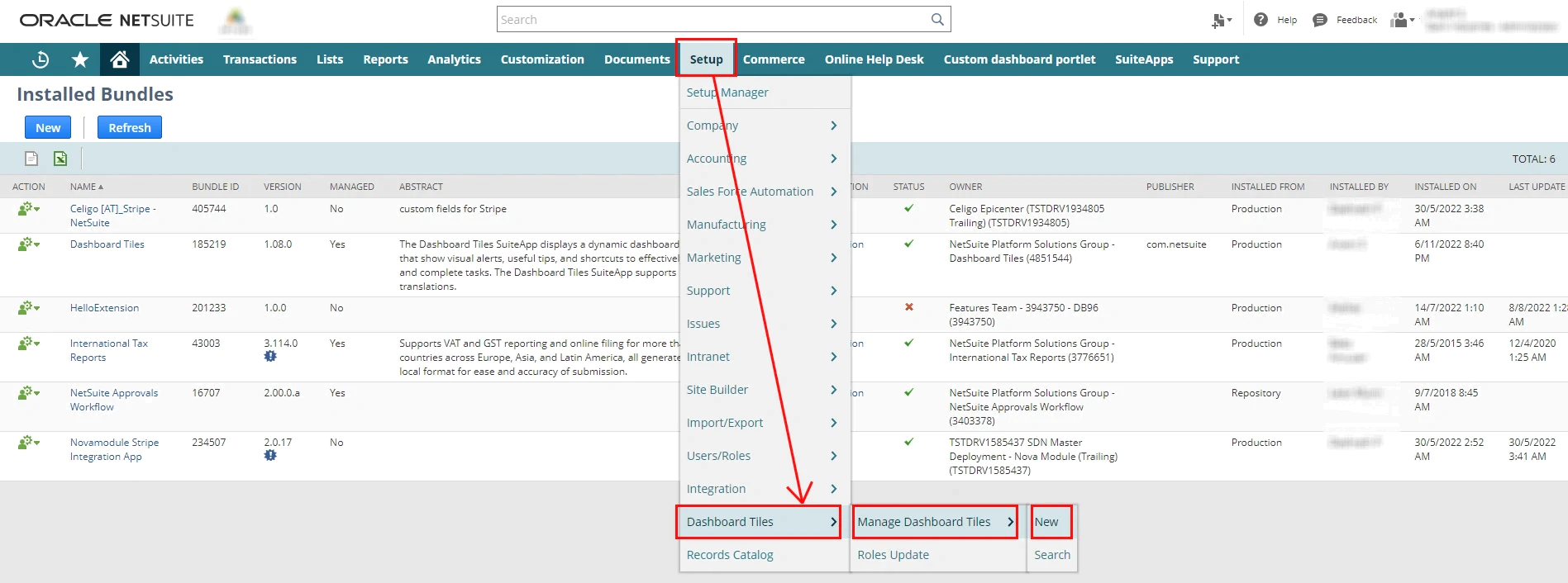 manage dashboard titles